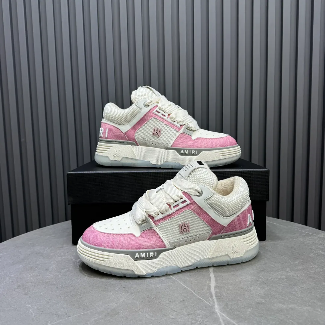 Men's shoes 💰660💰 AMIRI AMIRI trendy brand hot sale 🔥 Available all year round, couples 💑 Official website synchronization Imported fabrics 1⃣️ vs 1⃣️ replica, original factory special original sole, 35-45 (45. non-refundable)